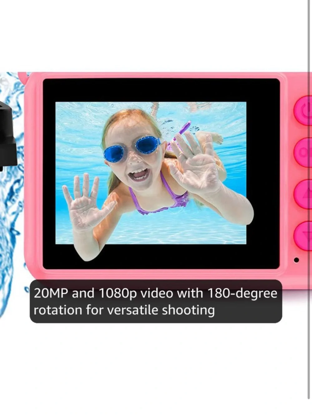 Kids underwater Digital Camera with Case & 32GB